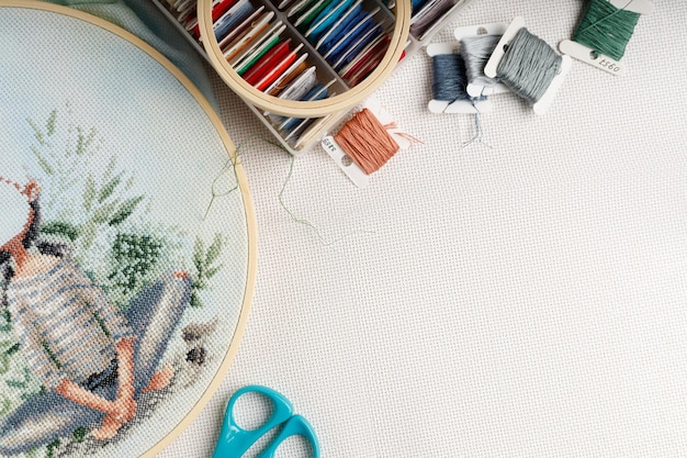 Pracownia haftu z dodatkami i ramkami